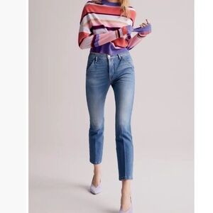 FRAME 29x29 Le Slender Straight Leg Blue Jeans Thistle 0637